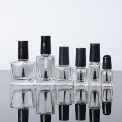 5ml Square Customized Clear Nail Polish Glass Bottle