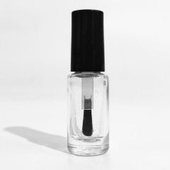 5ml Round Customized Clear Nail Polish Glass Bottle