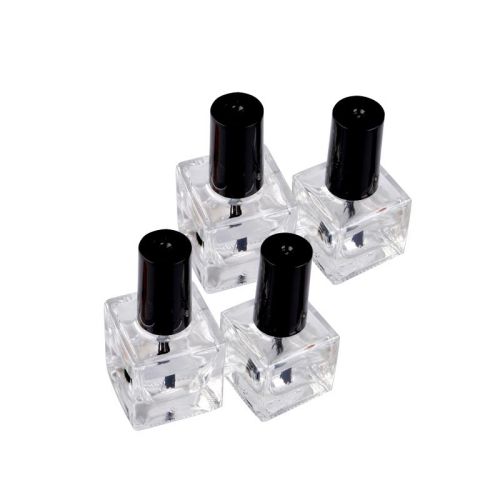 8ml 10ml Square Customized Clear Nail Polish Glass Bottle