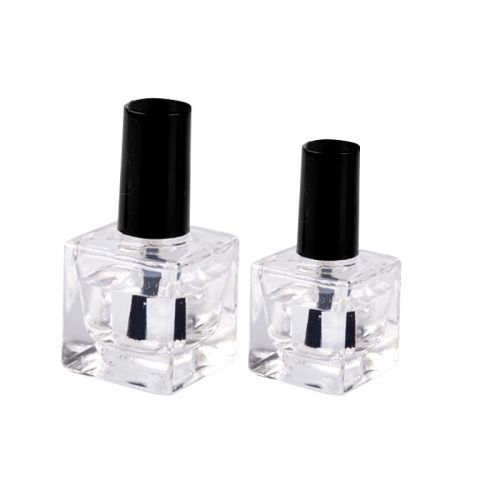8ml 10ml Square Customized Clear Nail Polish Glass Bottle
