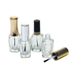 7ml 15ml Square Customized Clear Nail Polish Glass Bottle