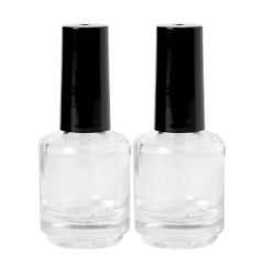 15ml Amber Yellow Black Customized Clear Nail Polish Glass Bottle