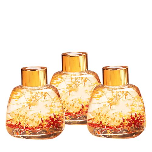 100ml 200ml Round Customized Various Color Clear Glass Aromareed Diffuser Bottle