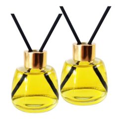100ml 200ml Round Customized Various Color Clear Glass Aromareed Diffuser Bottle