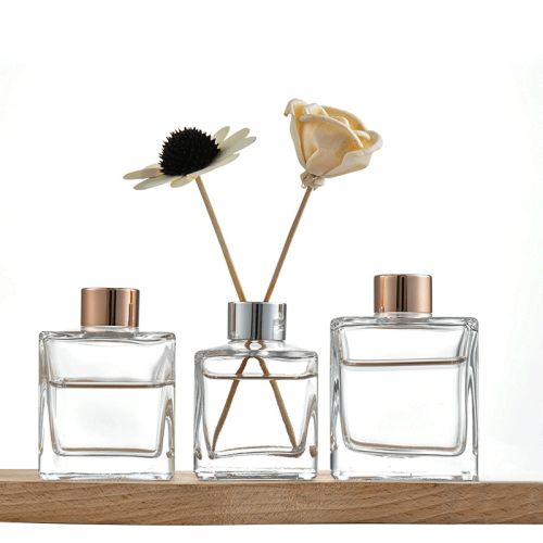 50ml 100ml 150ml 200ml 280ml Square Customized Glass Aroma Reed Diffuser Bottle