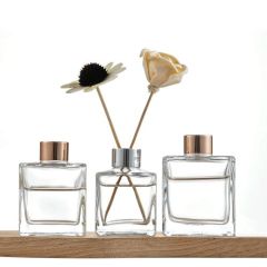50ml 100ml 150ml 200ml 280ml Square Customized Glass Aroma Reed Diffuser Bottle