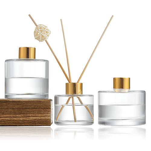 50ml 95ml 130ml 150ml 175ml 220ml Round Customized Clear Glass Aromareed Diffuser Bottle