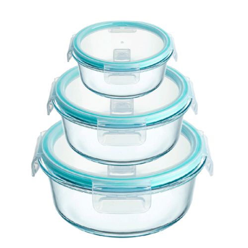 370ml 640ml 800ml 1040ml 1200ml Customized Glass Lunch Box