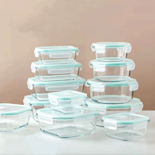 370ml 640ml 800ml 1040ml 1200ml Customized Glass Lunch Box