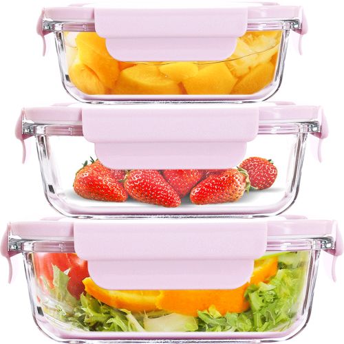 370ml 640ml 800ml 1040ml 1200ml Customized Glass Lunch Box