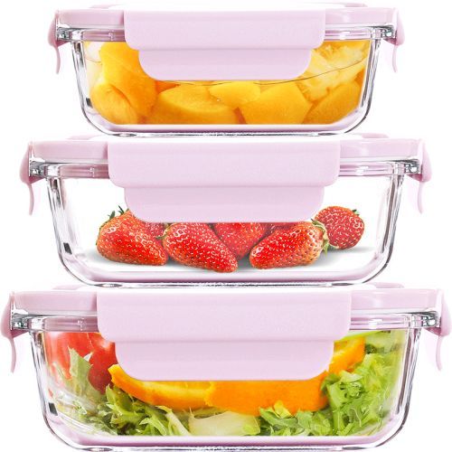 370ml 640ml 800ml 1040ml 1200ml Customized Glass Lunch Box