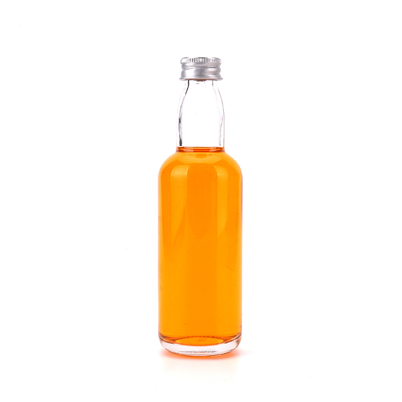 30ml 50ml 100ml Round Mini Small Empty Liquor Wine Glass Bottle for Whiskey