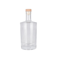 100ml 500ml 750ml Round Empty Liquor Wine Glass Bottle for Liquor