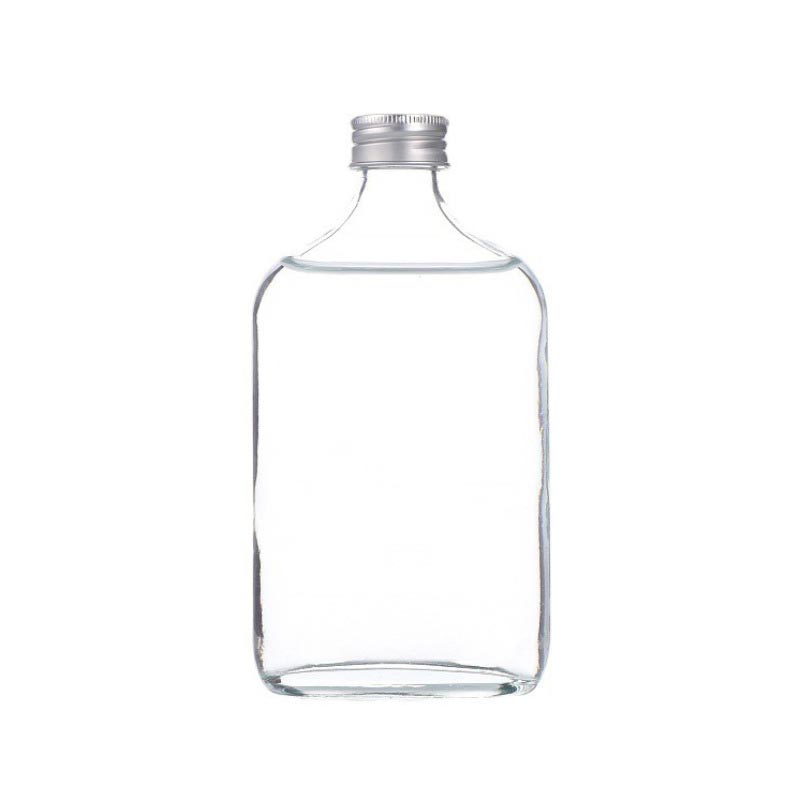 50ml 100ml 200ml 250ml 350ml 500ml Flat Empty Clear Liquor Wine Glass Bottle for Vodka liquor wine