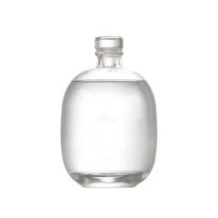 250ml 500ml Clear Frosted Crystal Empty Liquor Glass Bottle for alcohol Beverage
