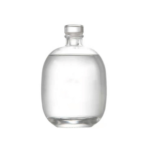 250ml 500ml Clear Frosted Crystal Empty Liquor Glass Bottle for alcohol Beverage