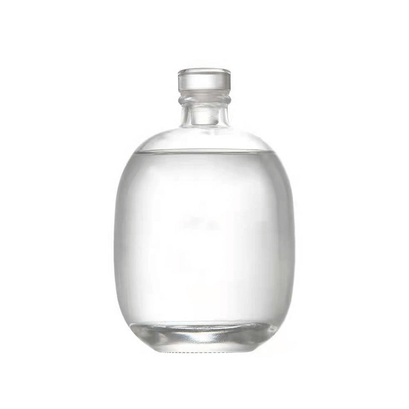 250ml 500ml Clear Frosted Crystal Empty Liquor Glass Bottle for alcohol Beverage