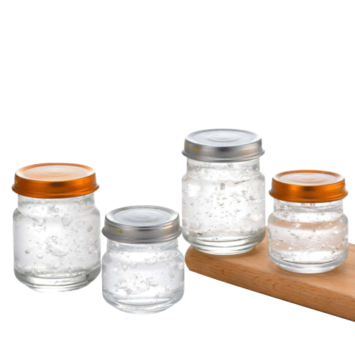 50ml 95ml Empty Custom Clear Wide Mouth Glass Bottle for bird nest