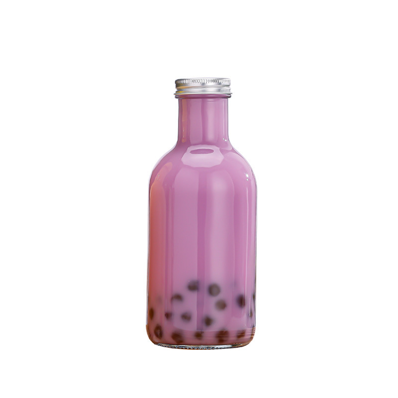 250ml 350ml 500ml Round Empty Juice Milk Beverage Glass Bottle