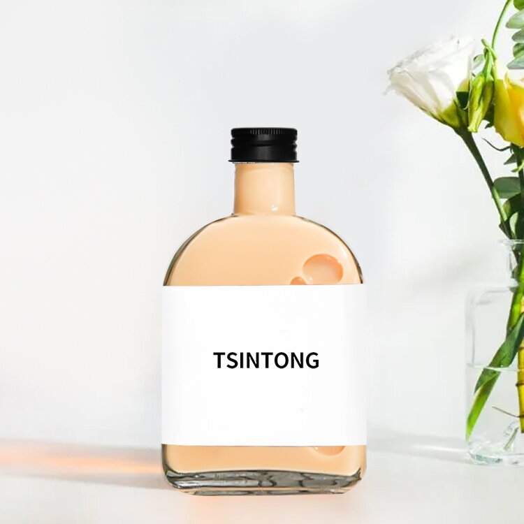 Glass wine bottle