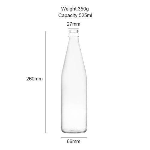 Glass wine bottle