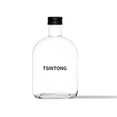 Glass wine bottle
