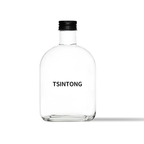 Glass wine bottle