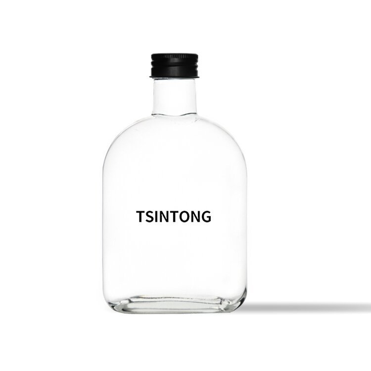 Glass wine bottle