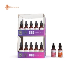 CBD Oil bottle display