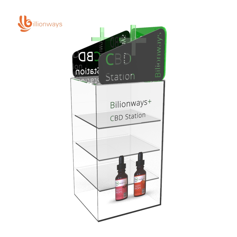 CBD display stand with customized head and size