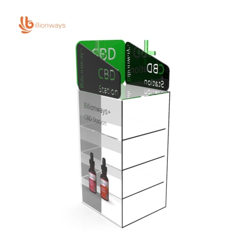 CBD display stand with customized head and size