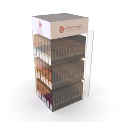 E Liquid Display Stand com logotipo personalizado