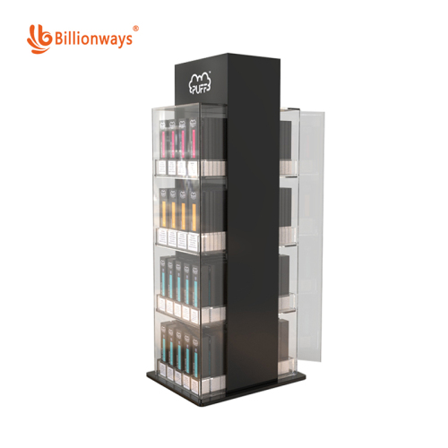 Smoke Shop＆Vapor Display E-Cigarette Display Stands with Cutomized Color and Logo