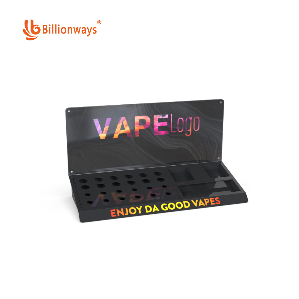 Acrylic customized smoke shop displays for vape
