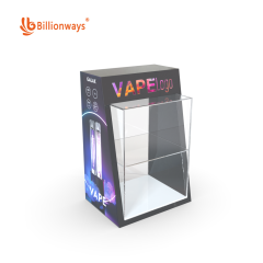 Acrylic vaping mod stand with RGB led lighting and locakable door