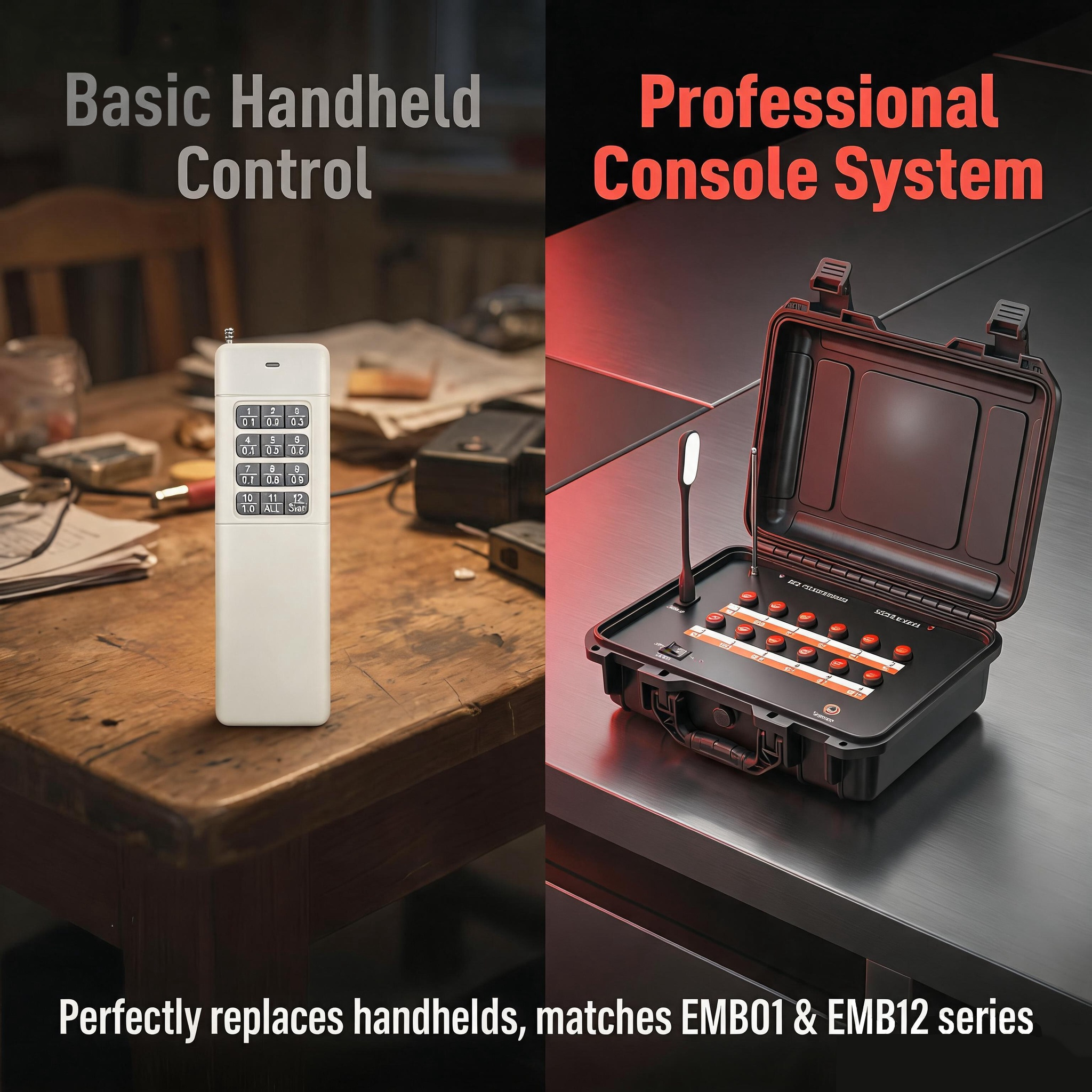 Remote Control Console ETX2000-12CX of Fireworks Firing System