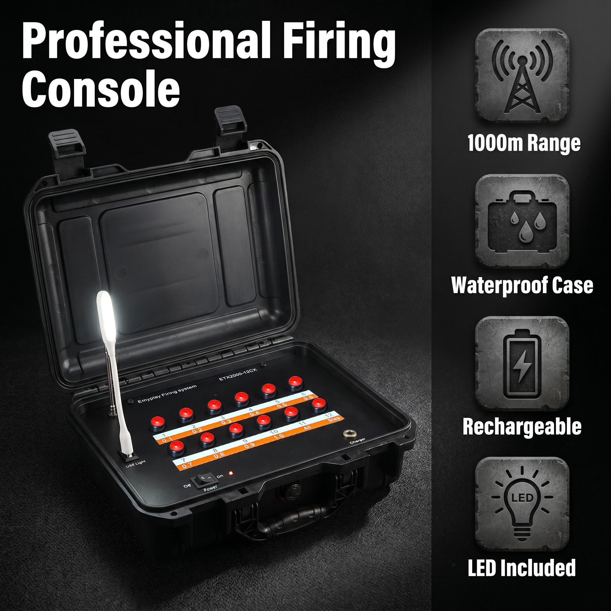 Remote Control Console ETX2000-12CX of Fireworks Firing System