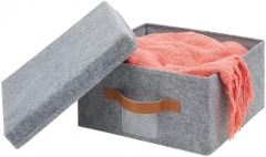 Grey Felt Storage Basket