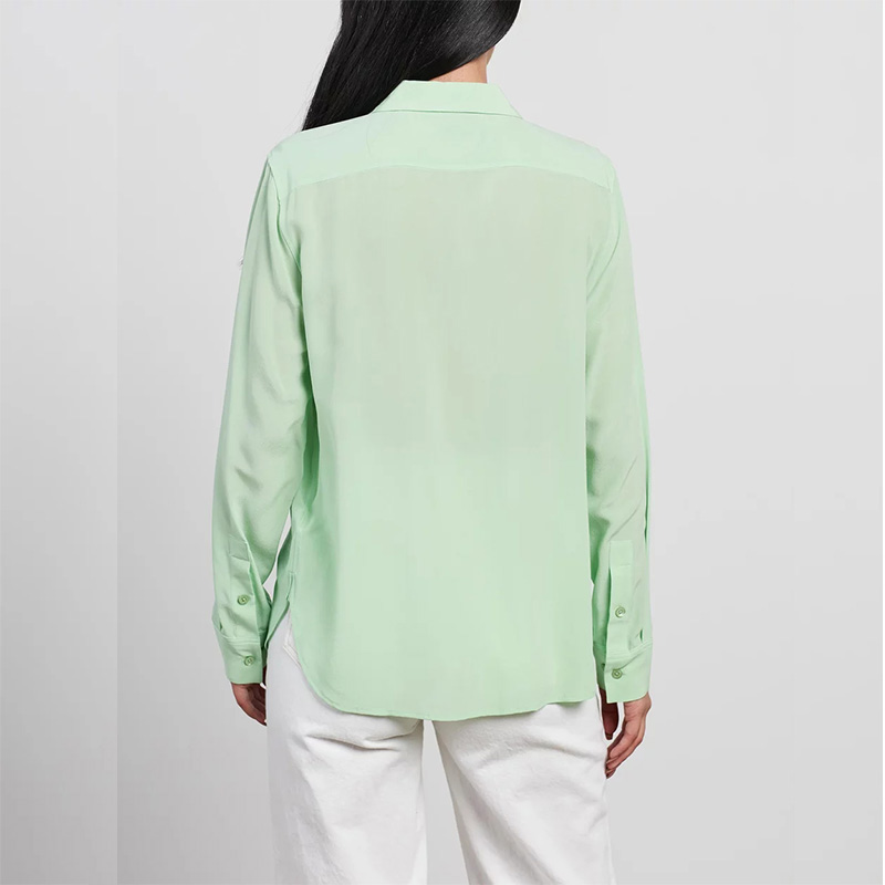 Long sleeve casual chiffon shirts blouse for women