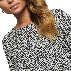 Ladies floral print smock neck blouse
