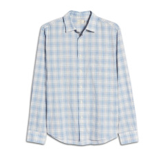 Mens casual long sleeves plaid button down shirt