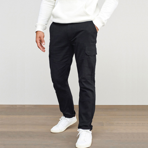 Mens cotton stretch cargo pants
