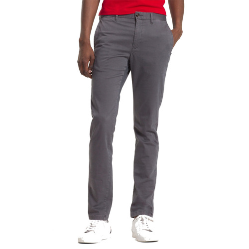 Straight flex chino pants for men