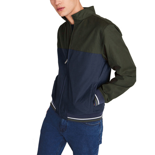 Varsity colourblock jacket mens