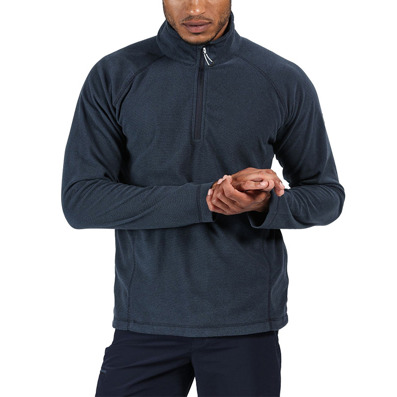 men's half zip fleece top