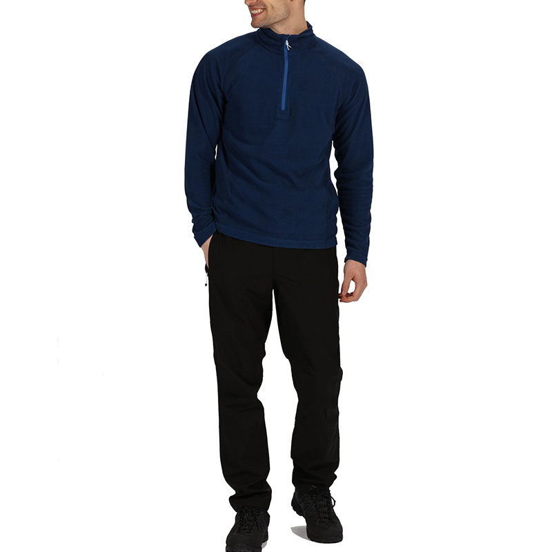 men's half zip fleece top