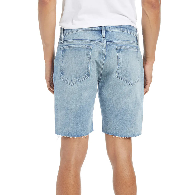 Mens cut off denim shorts