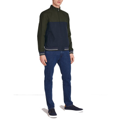 Varsity colourblock jacket mens