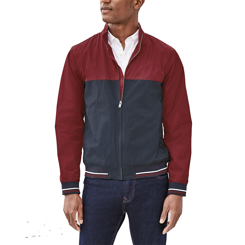 Varsity colourblock jacket mens