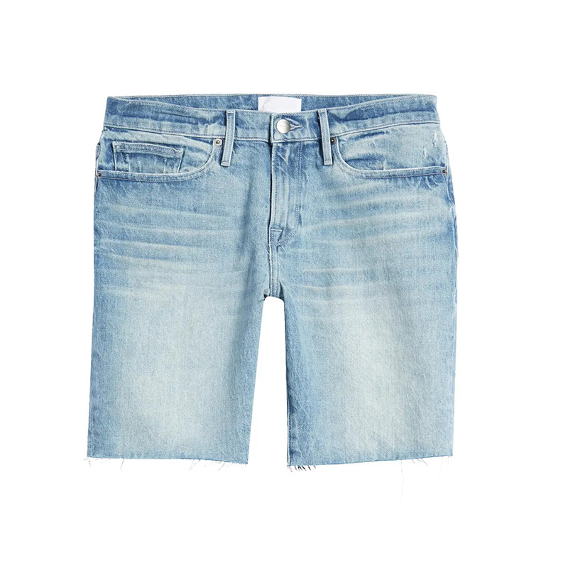 Mens cut off denim shorts